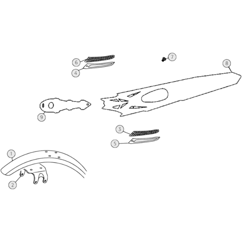 43 PLASTIC ACCESSORIES/SEAT/TANK