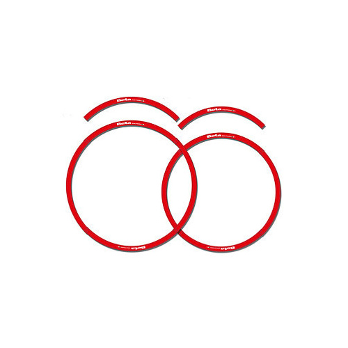 RIM DECAL SET RED (FITS ALL 21/18 INCH)