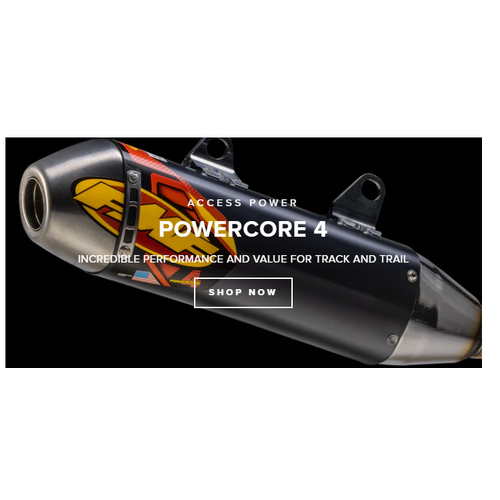 FMF POWERCORE 4 ALLOY MUFFLER BLACK 4ST MY20>>