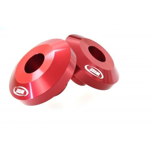 ALLOY RED REAR WHEEL SPACERS