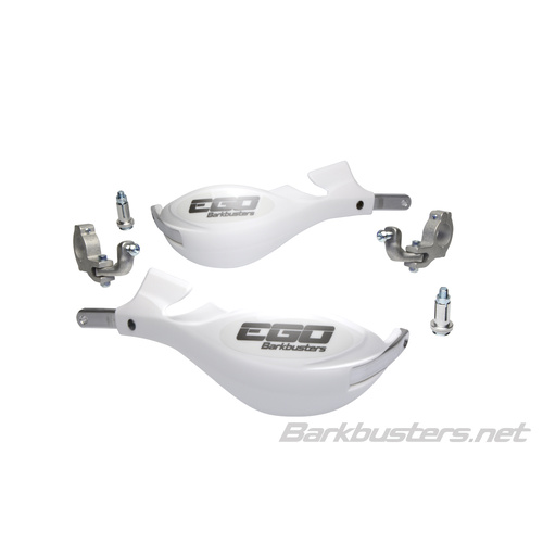 BARKBUSTERS EGO WHITE TAPER CLAMP HANDGUARDS