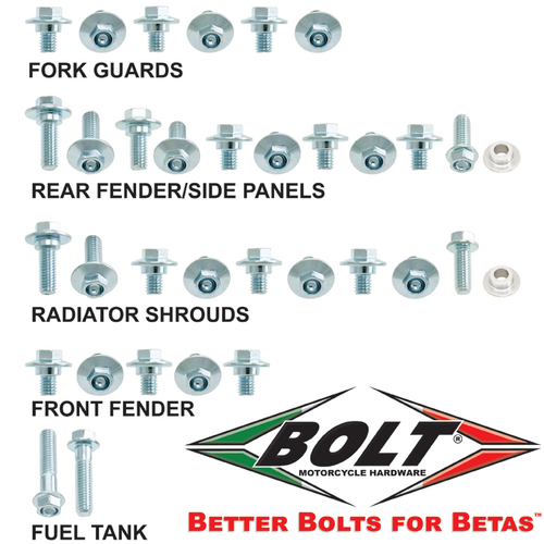 BOLT PLASTIC FASTENER KIT RR/XT MY13>