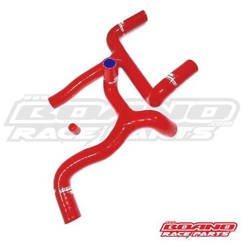 RED SILICON RADAITOR HOSE KIT RED 4T EFI MY18-MY19
